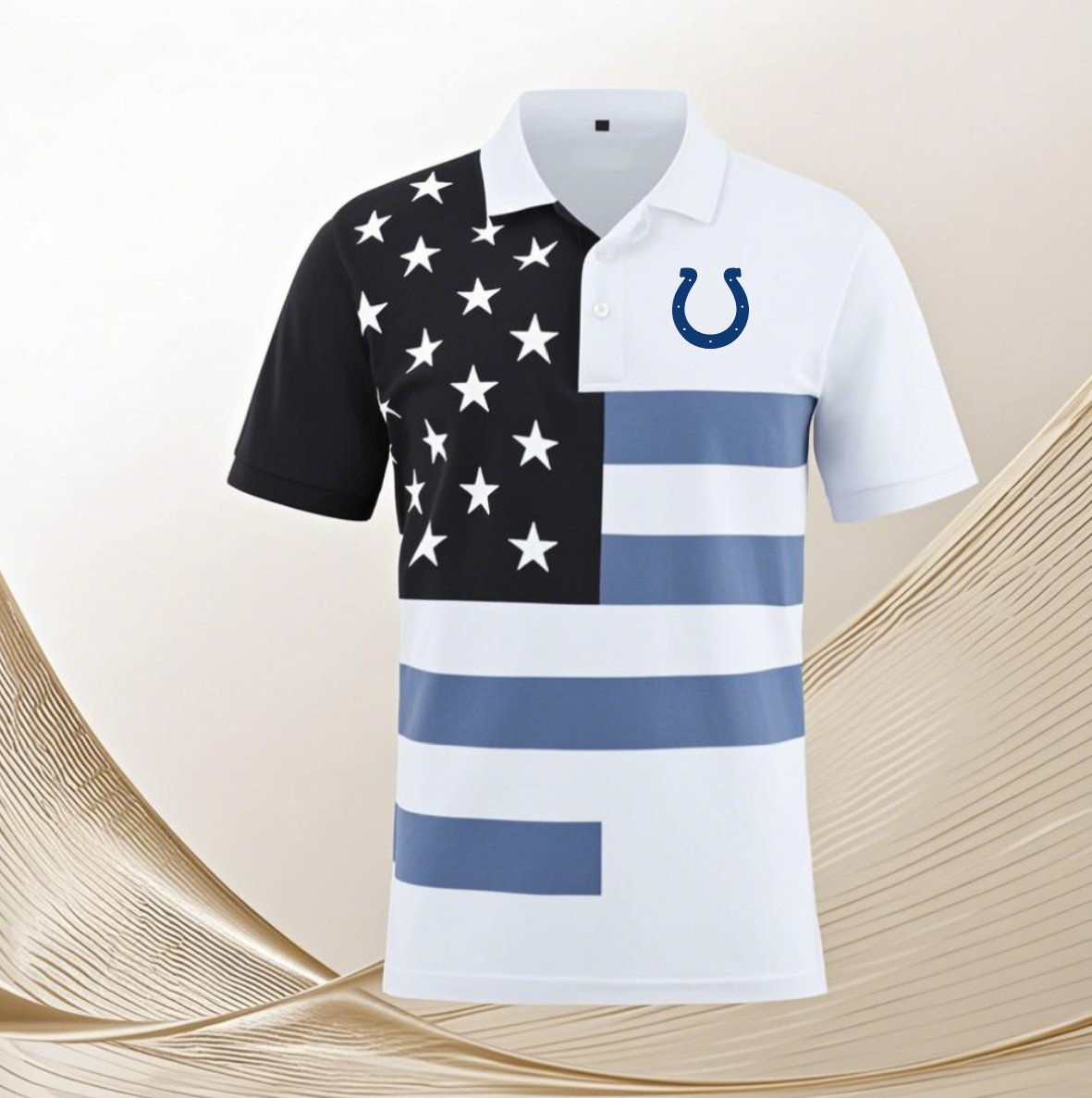 Indianapolis Colts white #14 Men 2025 NFL polo T shirt
